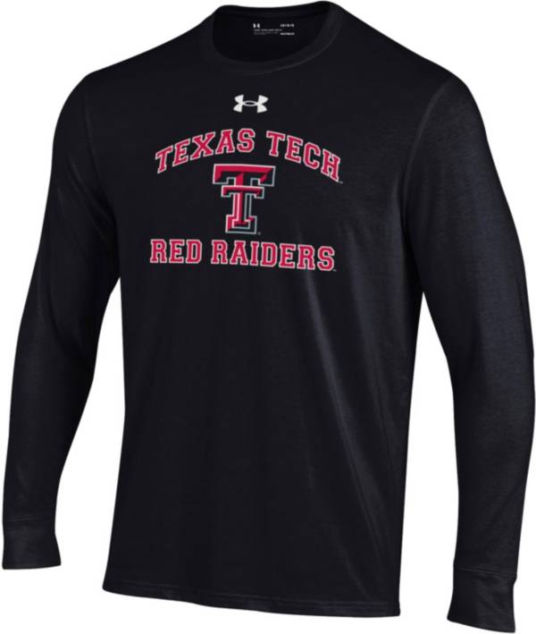 Under Armour Youth Texas Tech Red Raiders Black Charged Cotton Long Sleeve T-Shirt