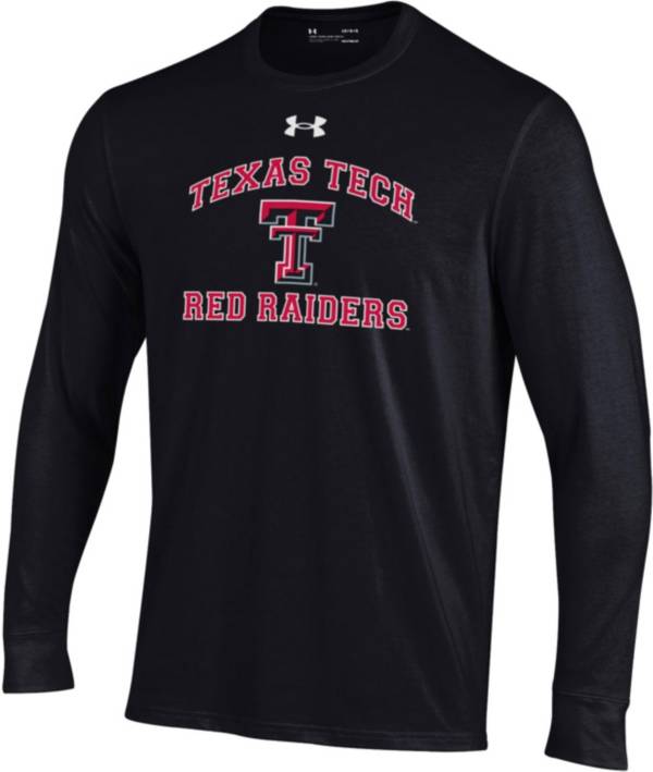 Under Armour Youth Texas Tech Red Raiders Black Charged Cotton Long Sleeve T-Shirt product image