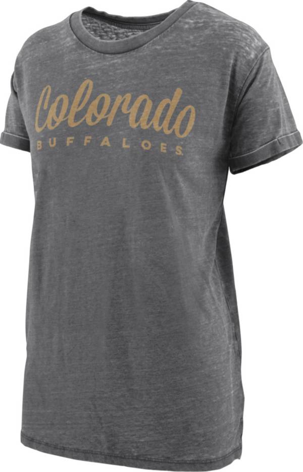 Pressbox Women's Colorado Buffaloes Black Vintage T-Shirt