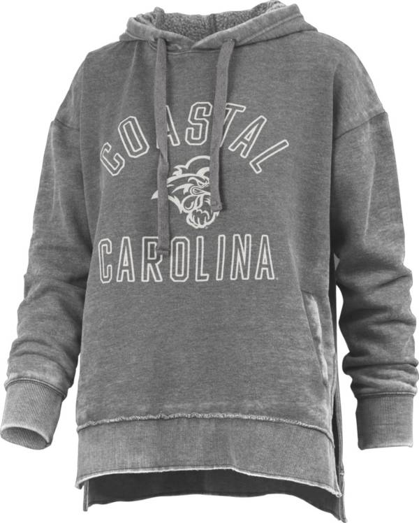 Pressbox Women's Coastal Carolina Chanticleers Black Fleece Pullover Hoodie