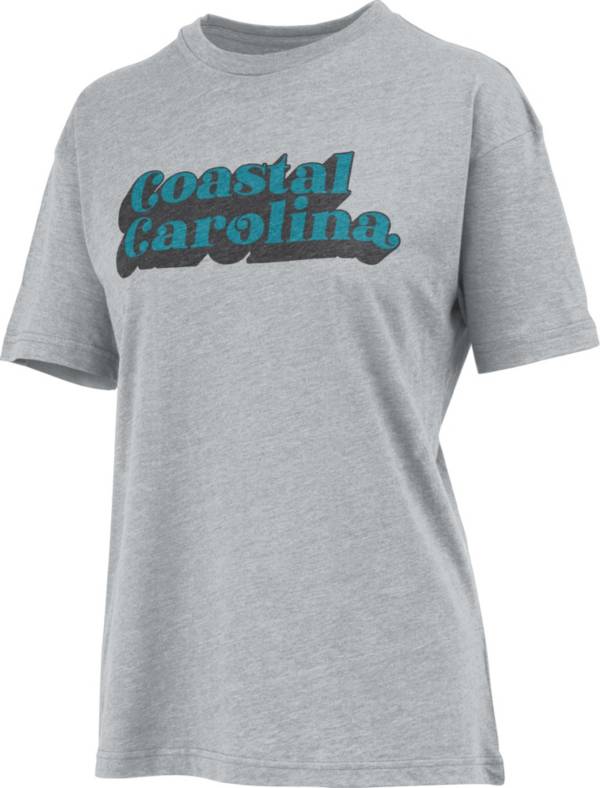 Pressbox Women's Coastal Carolina Chanticleers Grey Easy T-Shirt product image