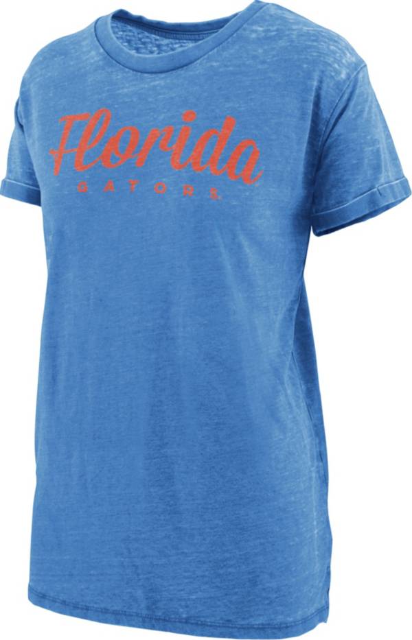 Pressbox Women's Florida Gators Blue Vintage T-Shirt