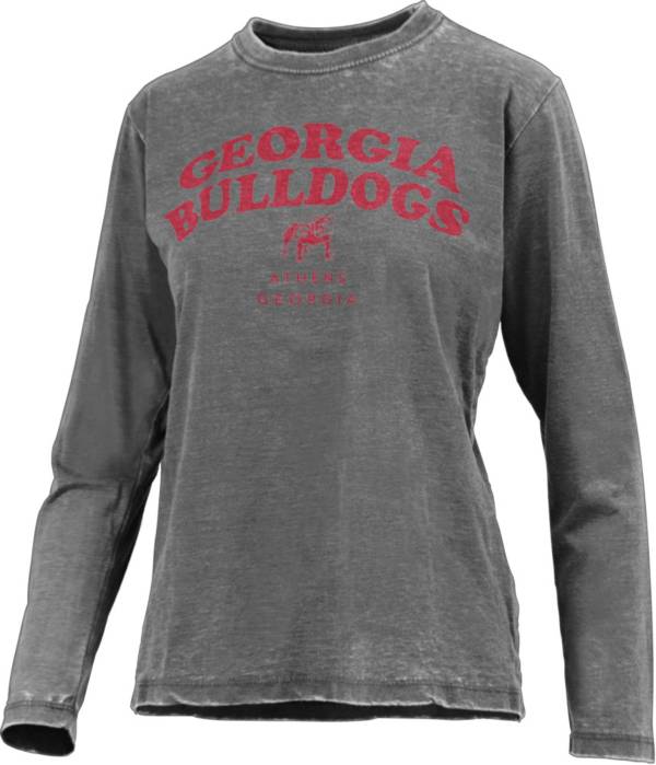 Pressbox Women's Georgia Bulldogs Black Visalia Vintage Long Sleeve T-Shirt product image