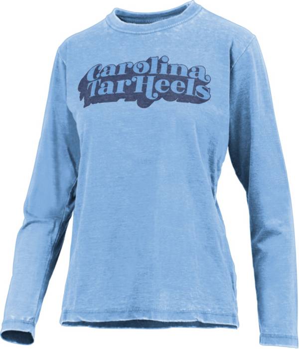 Pressbox Women's North Carolina Tar Heels Carolina Blue Vintage Long Sleeve T-Shirt