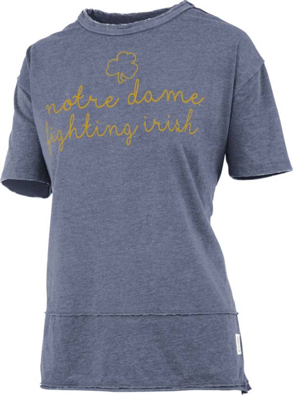 Pressbox Women's Notre Dame Fighting Irish Navy Boyfriend T-Shirt