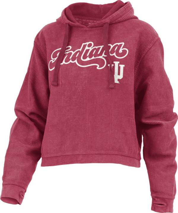 Pressbox Women's Indiana Hoosiers Crimson Bonanza Pullover Hoodie