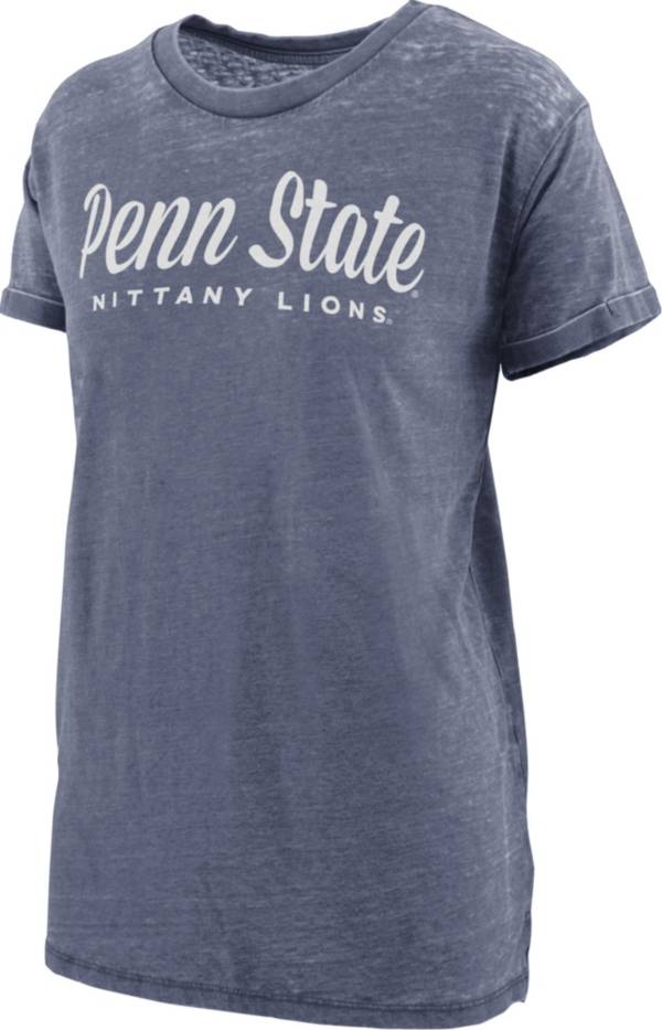 Pressbox Women's Penn State Nittany Lions Blue Vintage T-Shirt