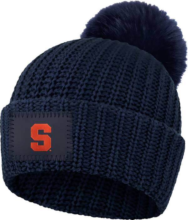 Love Your Melon Syracuse Orange Blue Pom Knit Beanie