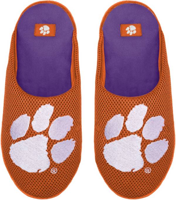 FOCO Clemson Tigers Logo Mesh Slipper