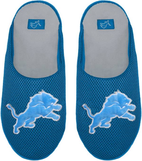 FOCO Detroit Lions Logo Mesh Slippers