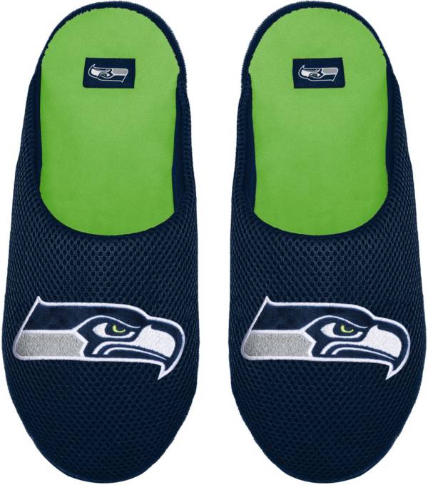 FOCO Seattle Seahawks Logo Mesh Slippers