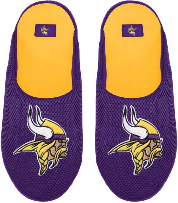 FOCO Minnesota Vikings Logo Mesh Slippers