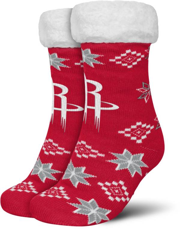FOCO Houston Rockets Cozy Footy Slippers product image