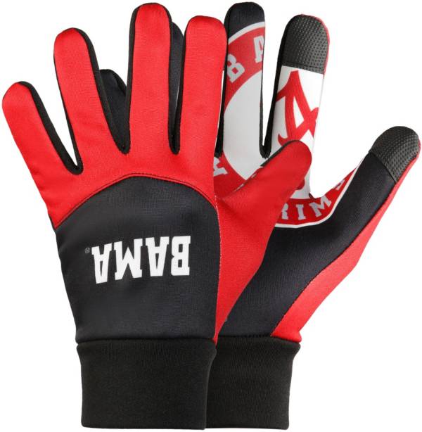 FOCO Alabama Crimson Tide Palm Logo Texting Gloves