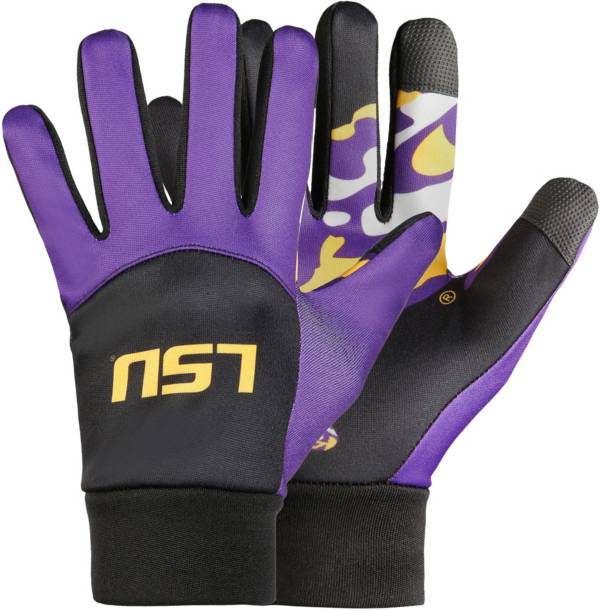 FOCO LSU Tigers Palm Logo Texting Gloves