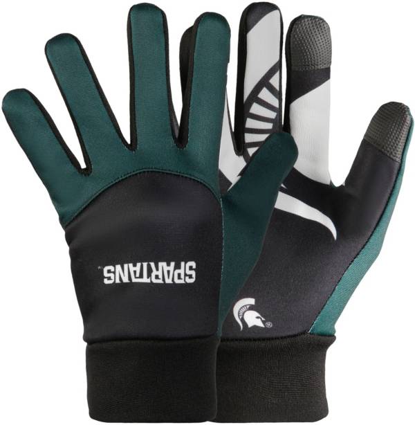 FOCO Michigan State Spartans Palm Logo Texting Gloves