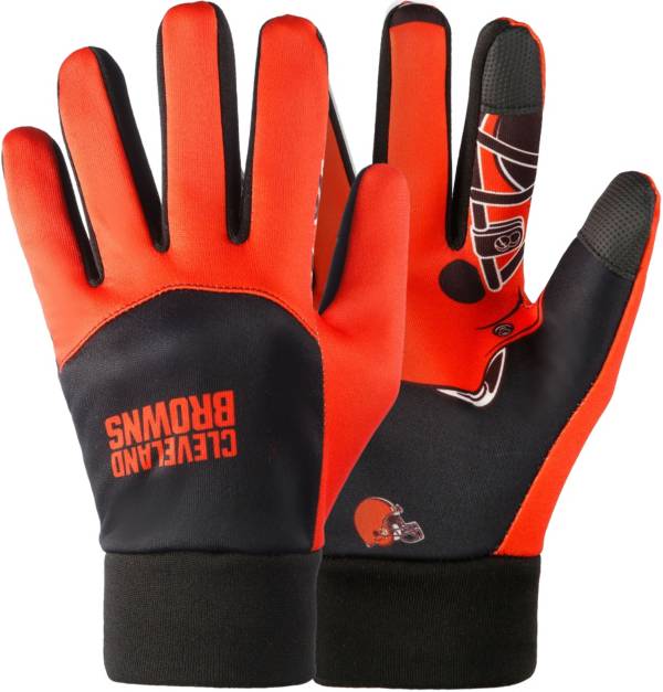 FOCO Cleveland Browns Palm Logo Texting Gloves