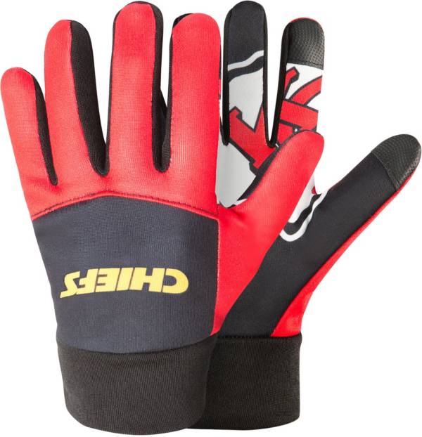 FOCO Kansas City Chiefs Palm Logo Texting Gloves