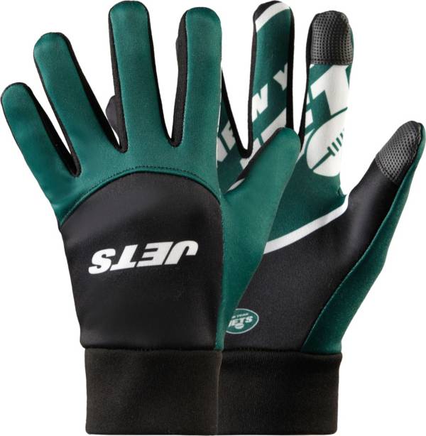 FOCO New York Jets Palm Logo Texting Gloves
