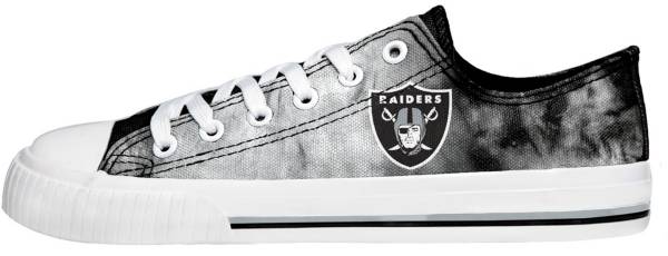 FOCO Women's Las Vegas Raiders Tie Dye Canvas Shoes