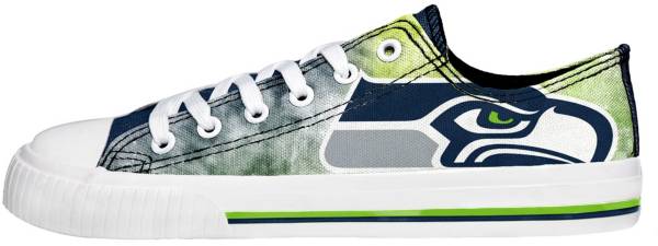 FOCO Women's Seattle Seahawks Tie Dye Canvas Shoes