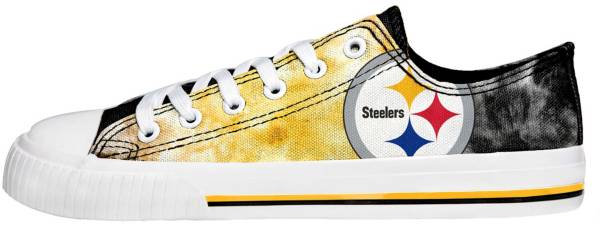 FOCO Women's Pittsburgh Steelers Tie Dye Canvas Shoes product image