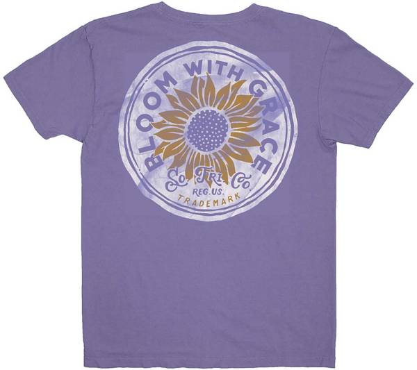 Southern Fried Cotton Girls' Bloom with Grace Short Sleeve Graphic T-Shirt