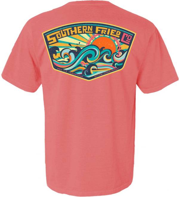 Southern Fried Cotton Men's Make Some Waves Short Sleeve Graphic T-Shirt