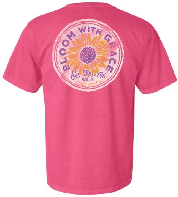 Southern Fried Cotton Women's Pink Bloom Short Sleeve Graphic T-Shirt product image