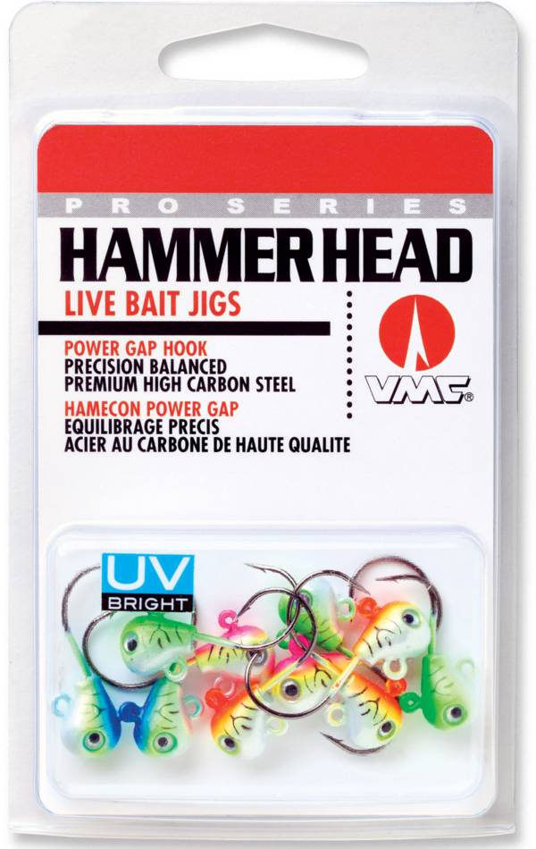 VMC DHHJ UV Bright Glow Hammer Head Jigs