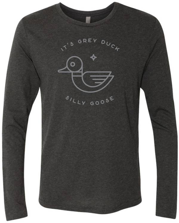 Up North Trading Company Men's Grey Duck Long Sleeve T-Shirt product image