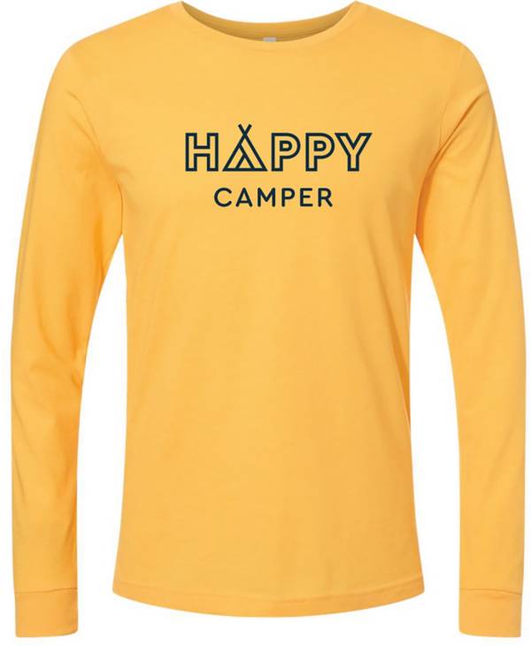 Up North Trading Company Men's Happy Camper Long Sleeve T-Shirt