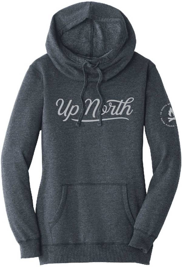 Up North Trading Company Women's Navy Club Script Hoodie