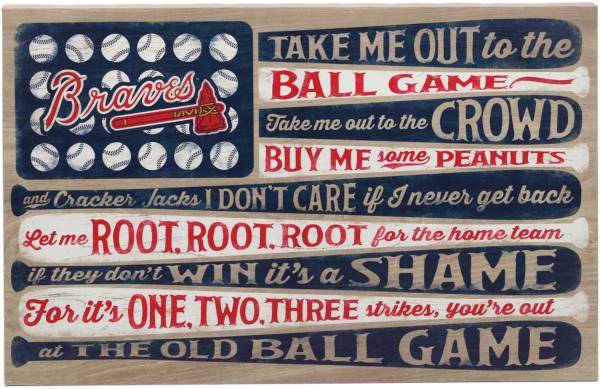 Open Road Atlanta Braves Ball Game Canvas