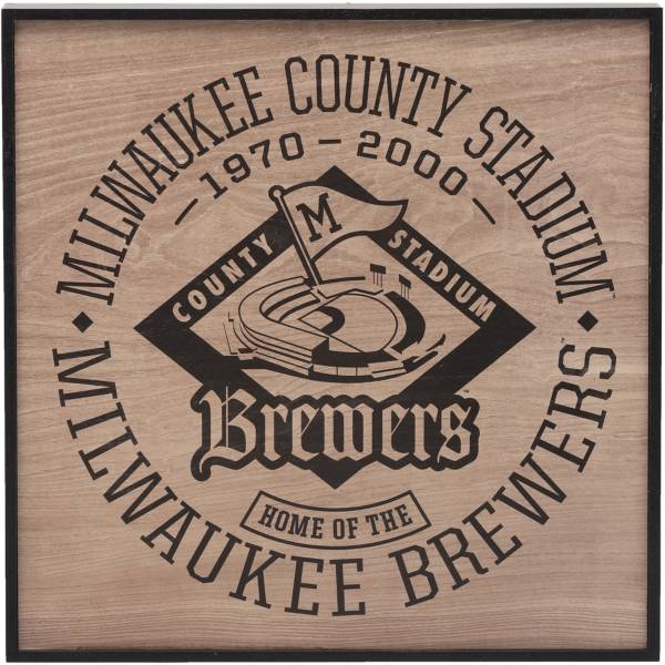 Open Road Milwaukee Brewers Framed Stadium Sign