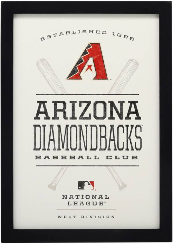 Open Road Arizona Diamondbacks Framed Wood Sign