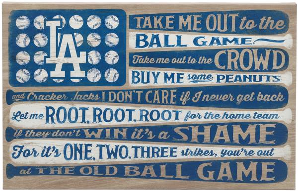 Open Road Los Angeles Dodgers Ball Game Canvas