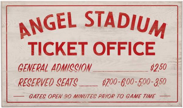 Open Road Los Angeles Angels Ticket Office Sign