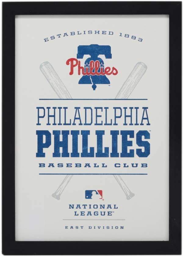 Open Road Philadelphia Phillies Framed Wood Sign