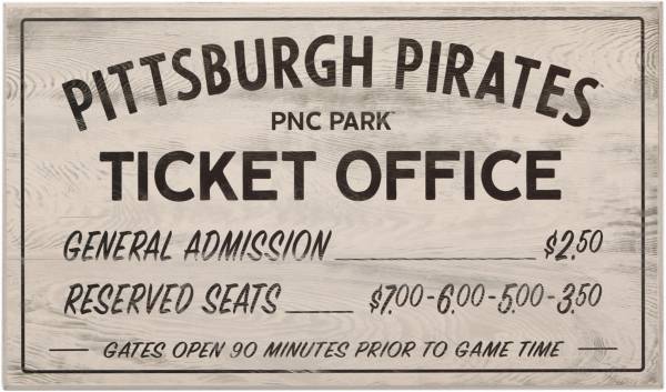 Open Road Pittsburgh Pirates Ticket Office Sign