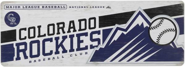 Open Road Colorado Rockies Traditions Wood Sign