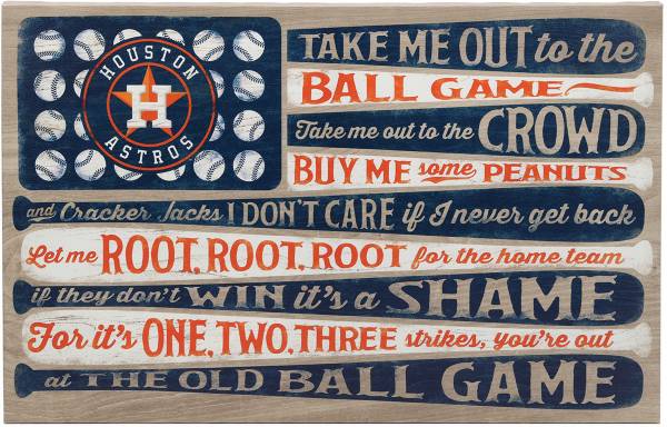 Open Road Houston Astros Ball Game Canvas