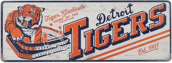 Open Road Detroit Tigers Traditions Wood Sign