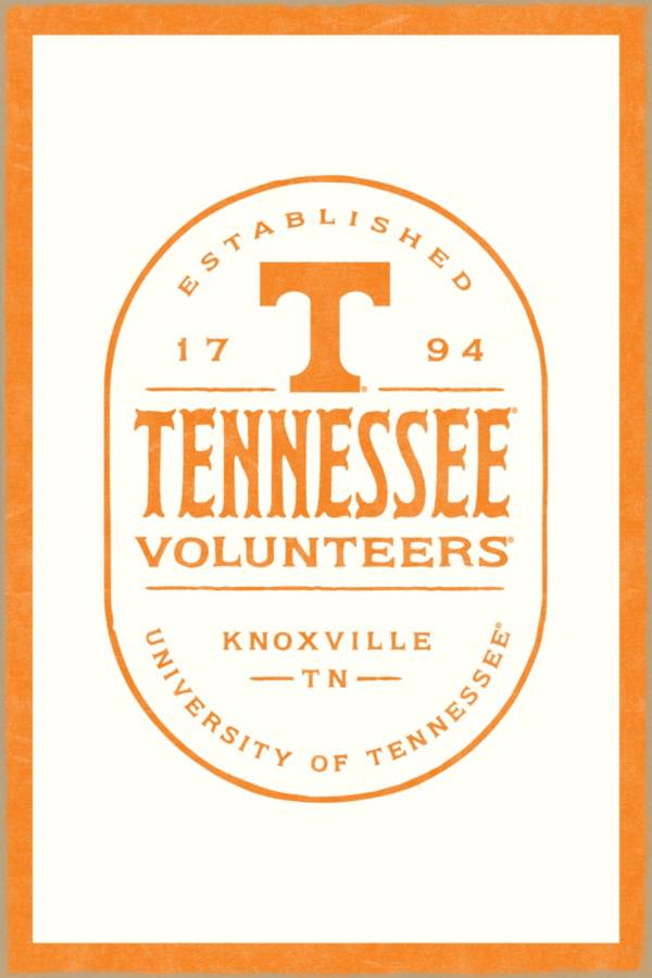 Open Road Tennessee Volunteers Badge Wood Sign