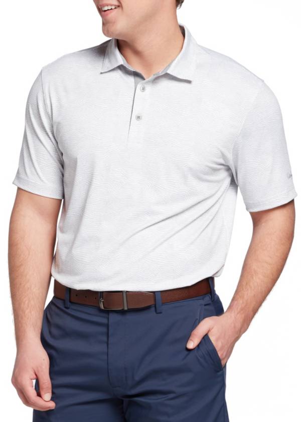 Walter Hagen Men's Perfect 11 Fluid Lines Print Golf Polo