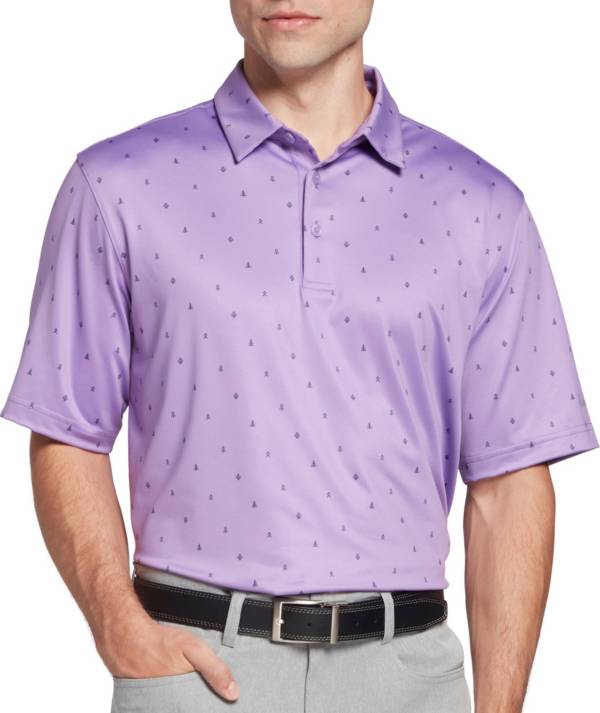 Walter Hagen Men's Perfect 11 Geo Conversational Golf Polo