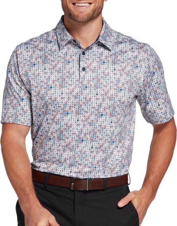 Walter Hagen Men's Perfect 11 Scorecard Print Golf Polo