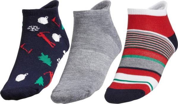 Walter Hagen Men's Holiday Sport Cut Golf Socks 3-Pack