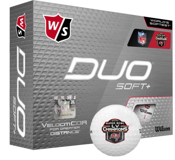 Wilson Staff Duo Soft+ Super Bowl Championship Golf Balls – Tampa Bay Buccaneers