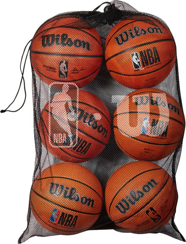 Wilson NBA 6-Ball Mesh Carrying Bag